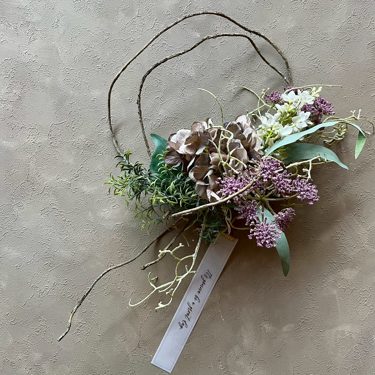 紫陽花シャビーリース